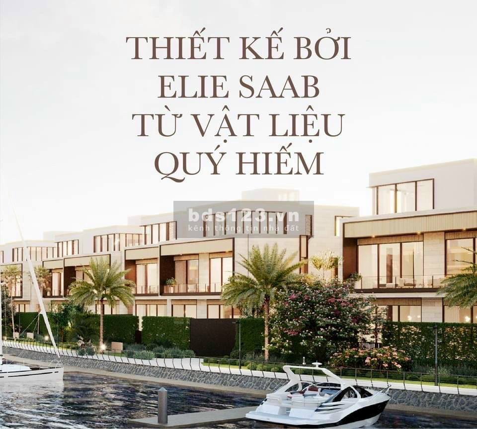 Bán Dinh thự nổi Rivus ElieSaab dtsd 580m2, bến du thuyền hồ bơi sân vườn riêng lh 0937658883