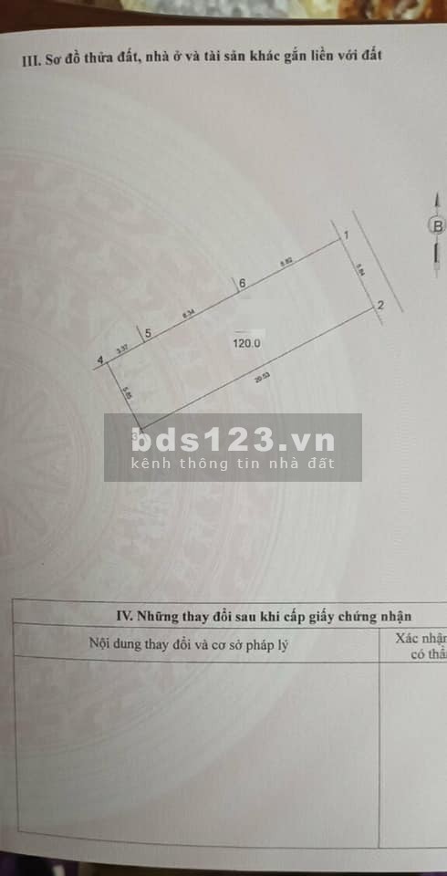 Bán gấp đất tái định cư Đông Dư, Gia Lâm, dt 120m2, mt 6m đường 12m. Tiềm năng lớn
