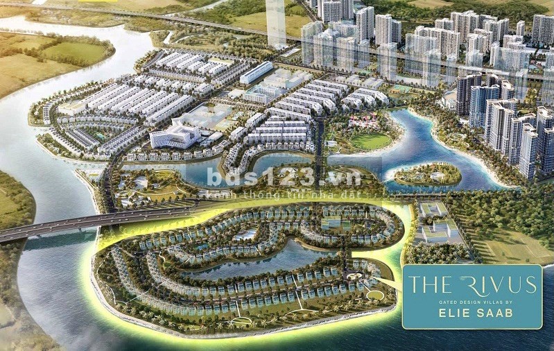 Bán Dinh thự nổi Rivus ElieSaab dtsd 580m2, bến du thuyền hồ bơi sân vườn riêng lh 0937658883