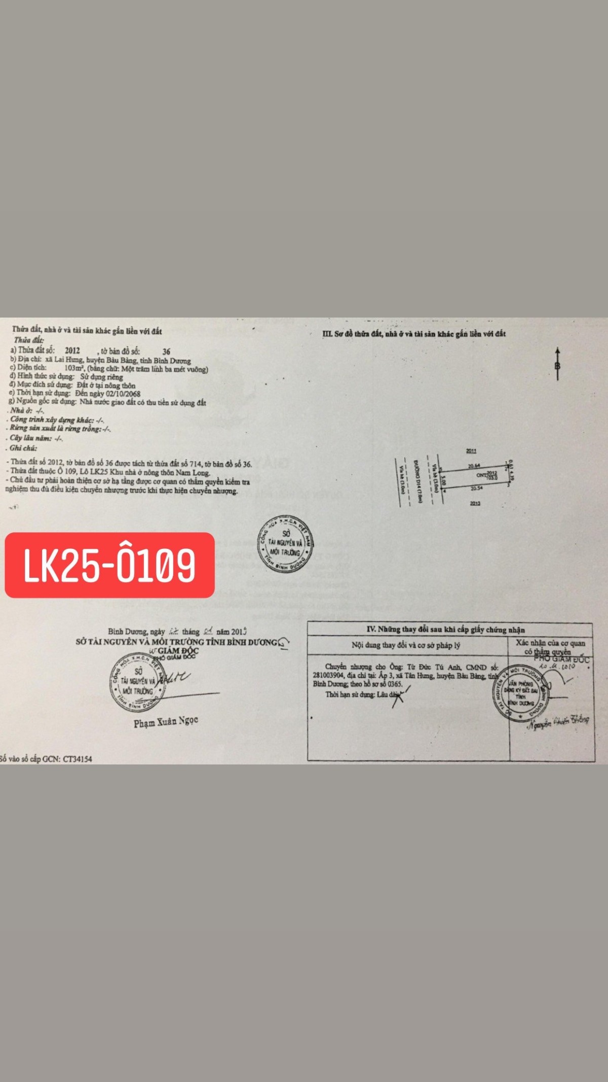 Chỉ 320 triệu bạn sẽ sở hữu lô đất siêu đẹp ngay tại Bàu Bàng – Bình Dương giá đầu tư