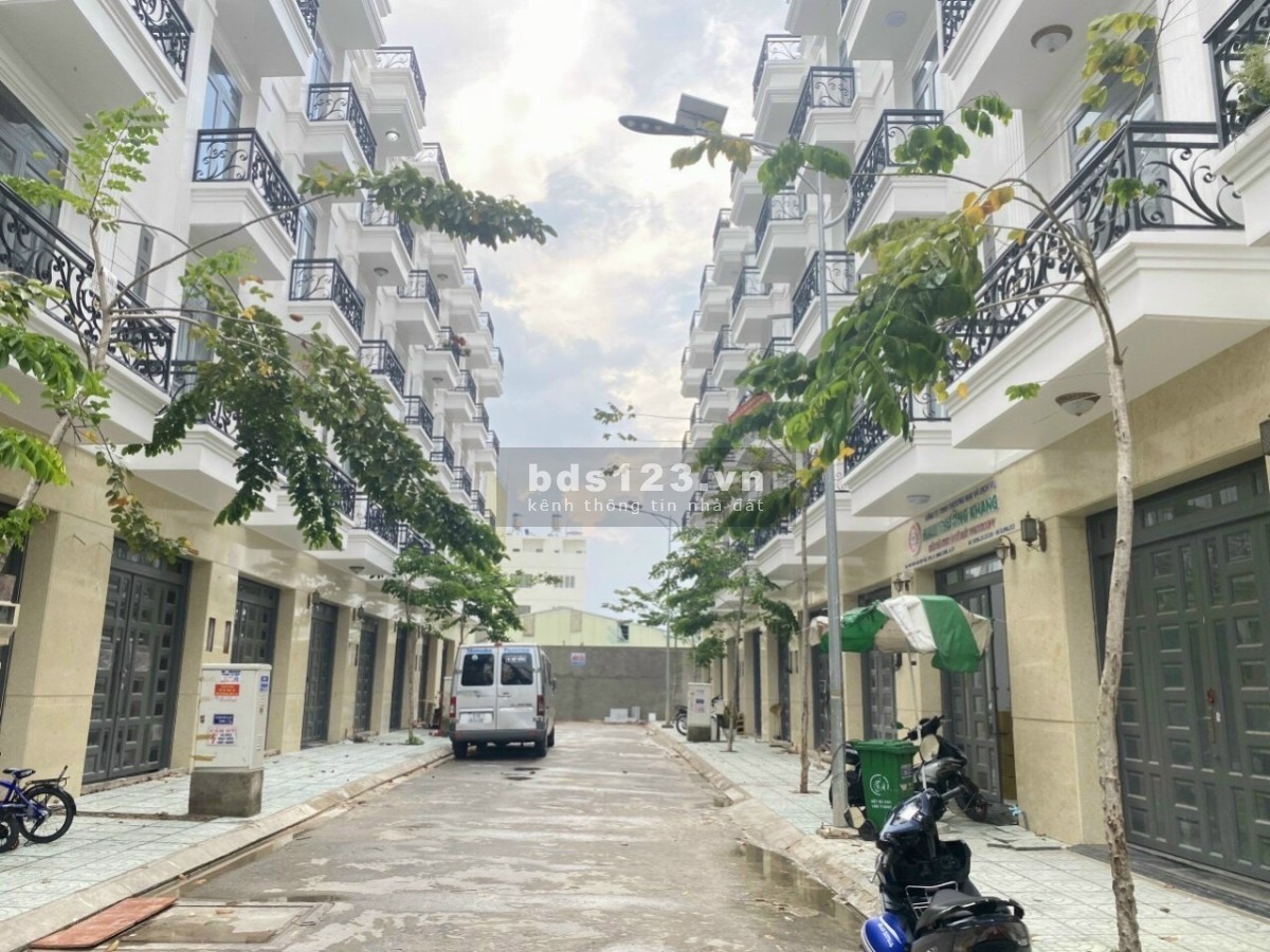 Nhà mặt tiền BẢO THỊNH RESIDENCE quận 12 giáp Gò Vấp, đường 12m,1 trệt 4 lầu,HL