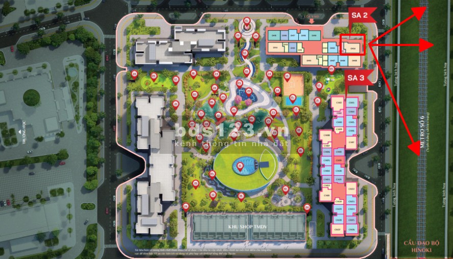 Bán căn hộ 3 ngủ 90m2 hướng Đông Nam, view rộng Vinhomes Smart City giá 3.8 tỷ
