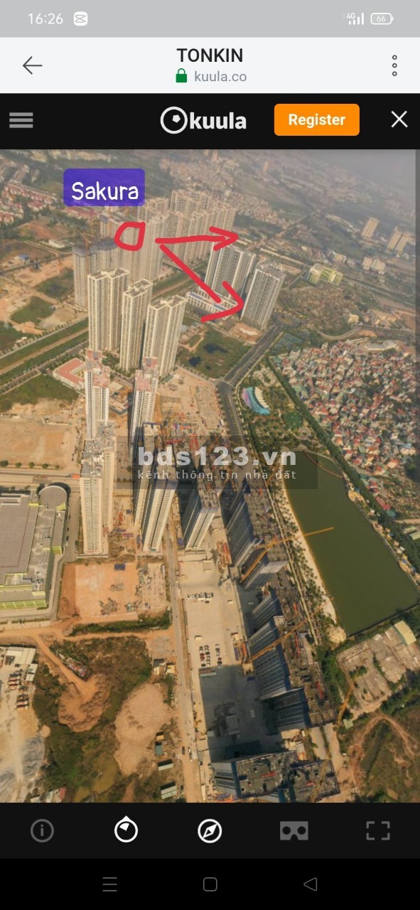 Bán căn hộ 3 ngủ 90m2 hướng Đông Nam, view rộng Vinhomes Smart City giá 3.8 tỷ