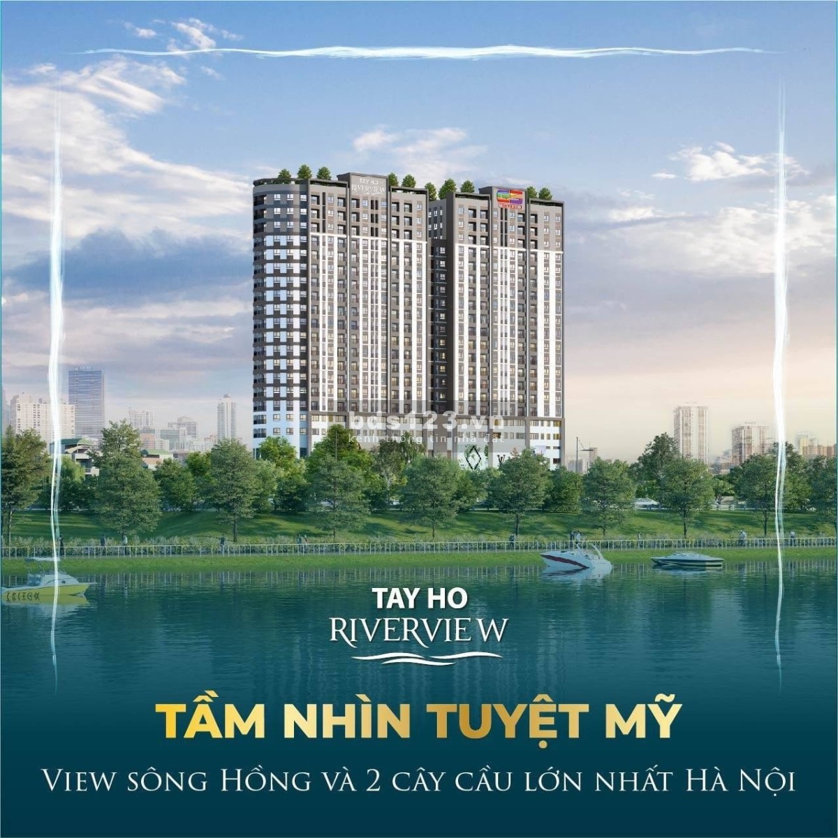 Bán gấp căn 2n cuối cùng Tây Hồ Riverview từ 2tỷ6 tầng cao view đẹp, nhận nhà ở ngay, CK 3,5%