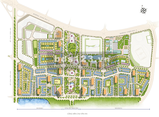 Shophouse 75m2 trung tâm Vành Đai 3 dự án The Manor Center Park đa dạng tiện ích nội khu - giá CĐT