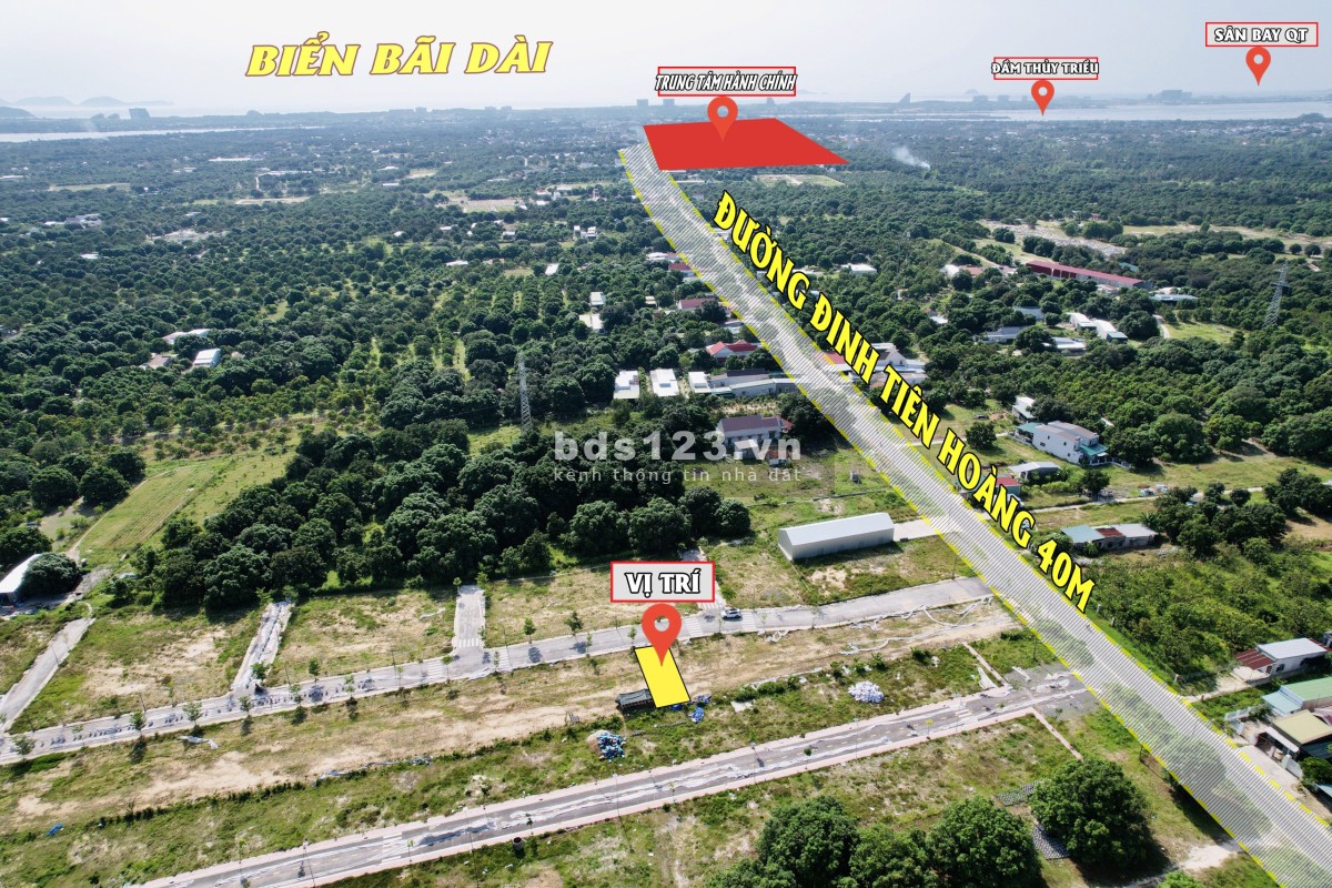 Bán đất Cam Hải Tây đường rộng 9m cách đường Đinh Tiên Hoàng 30m full thổ cư