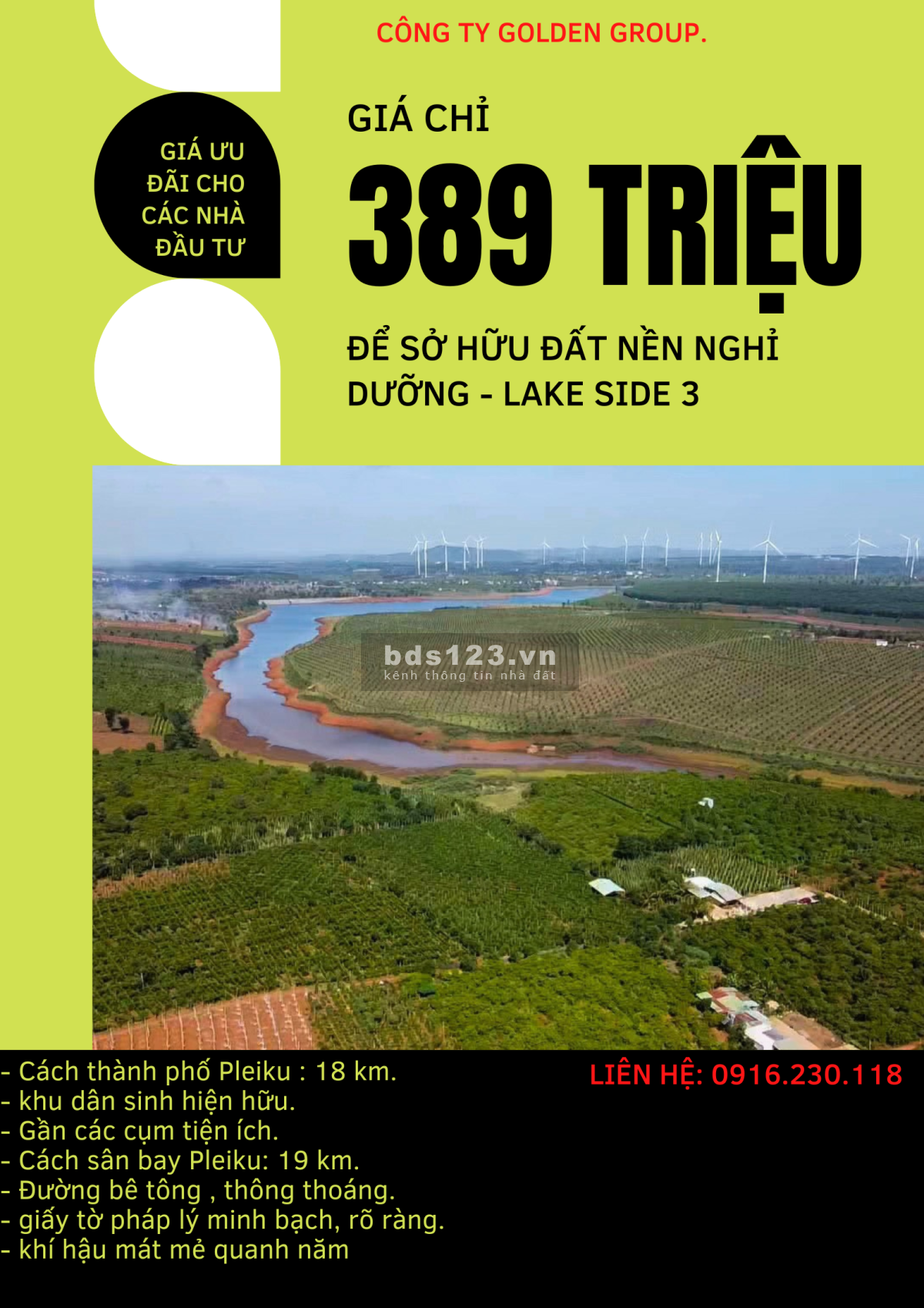 Một vị trí cực phẩm đất nền nghỉ dưỡng view hồ Hoàng Ân, siêu hấp dẫn cho các nhà đầu tư.