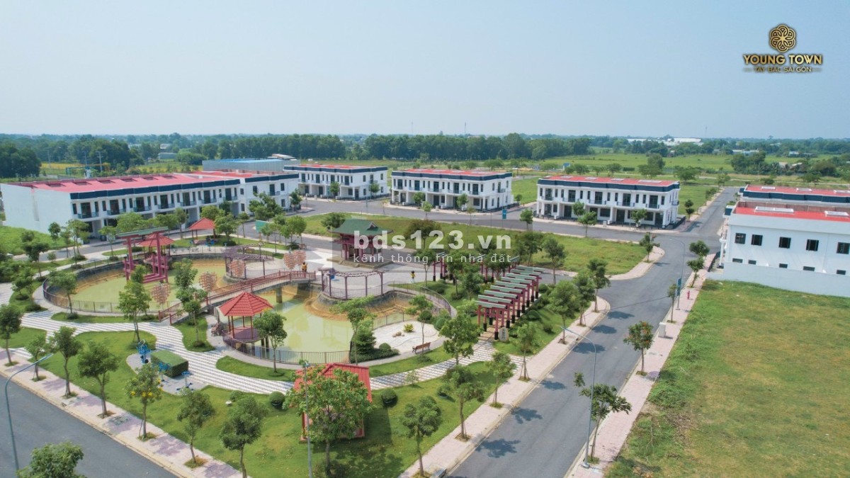 Nhà phố Young Town tây bắc Sài Gòn, Từ 1,2ty/ nền thổ cư 100% có SHR, mặt tiền 18m