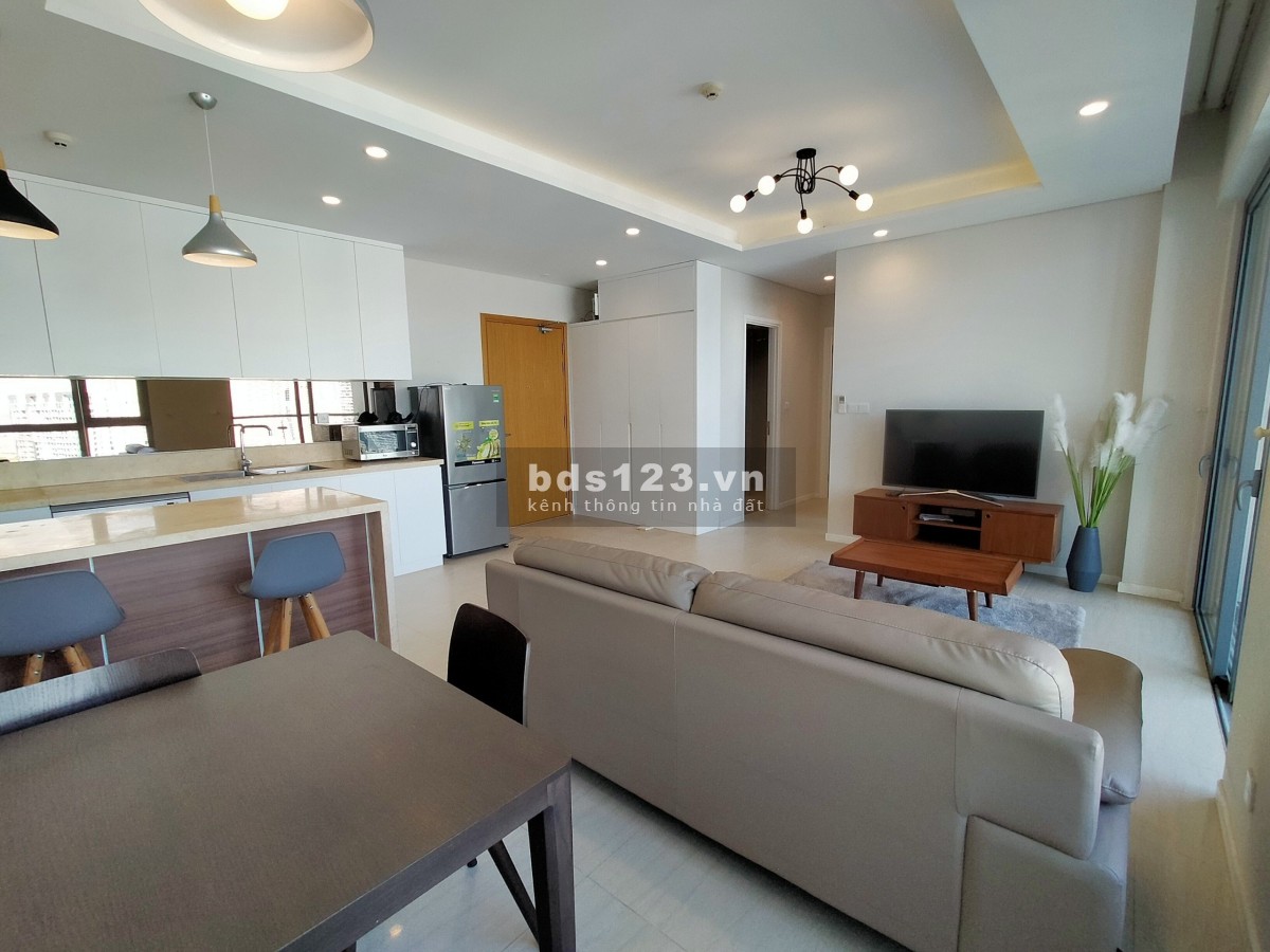 Căn hộ 2 phòng ngủ Đảo Kim Cương cho thuê view sông đủ nội thất, lh 0938221611