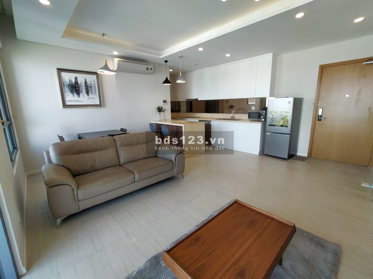 Căn hộ 2 phòng ngủ Đảo Kim Cương cho thuê view sông đủ nội thất, lh 0938221611