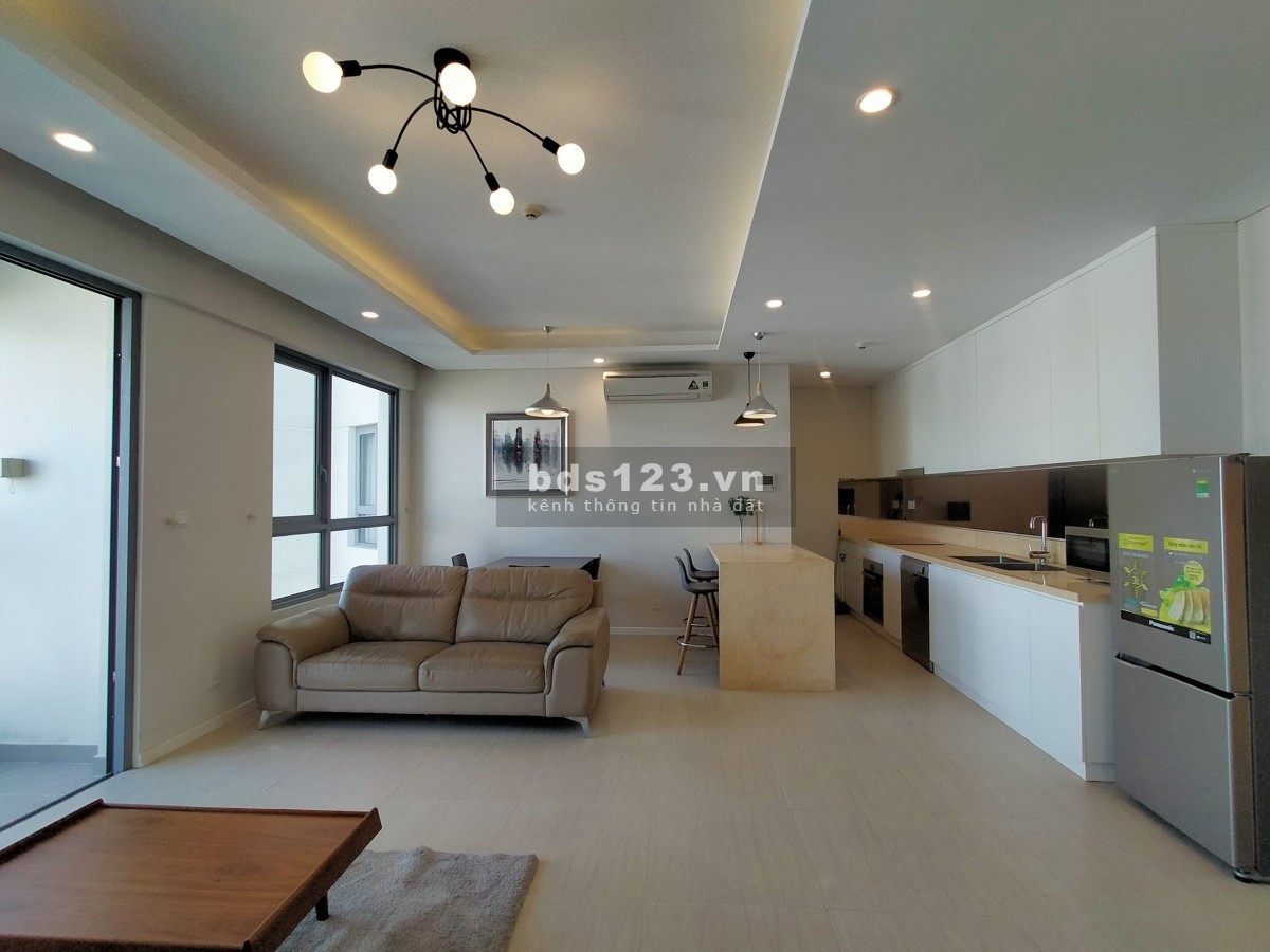 Căn hộ 2 phòng ngủ Đảo Kim Cương cho thuê view sông đủ nội thất, lh 0938221611