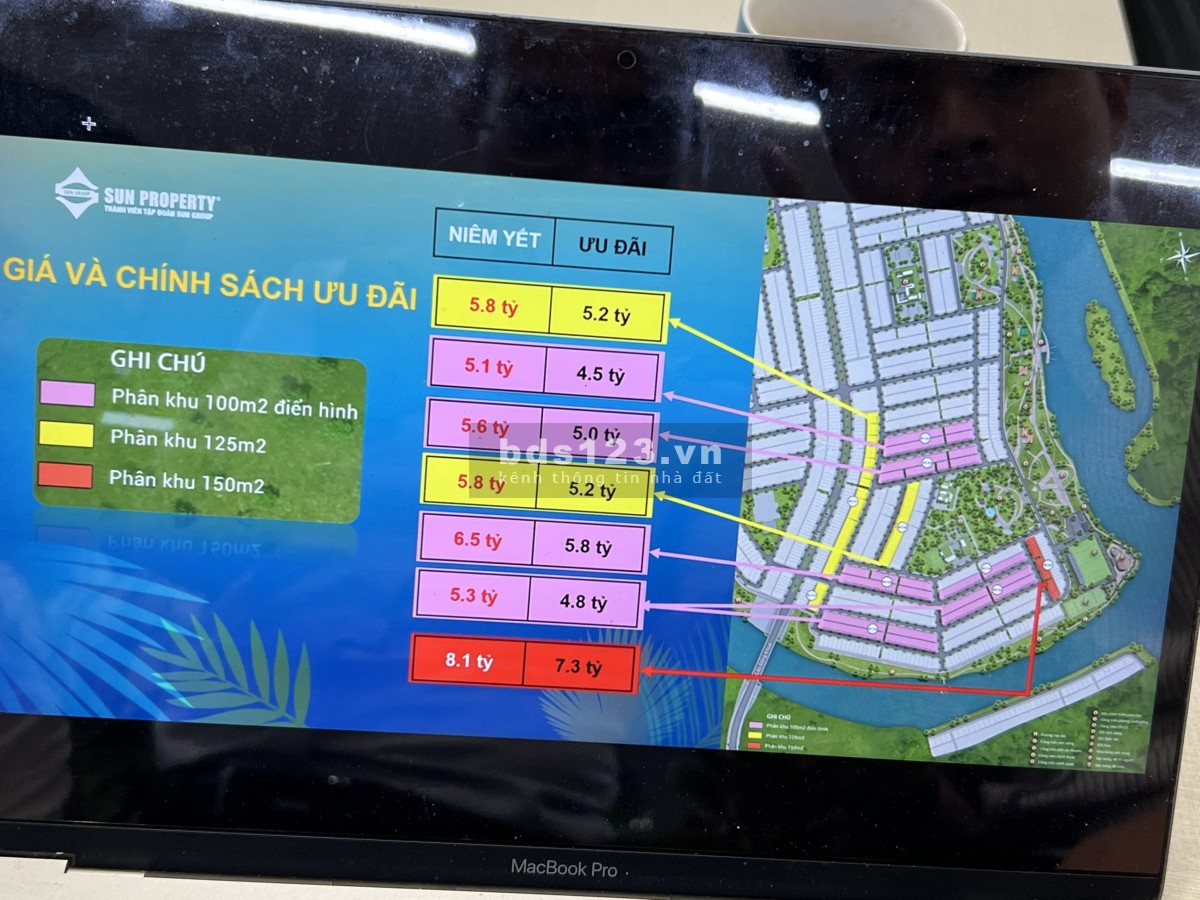 Bán đất nền Đầm Sen-Đà Nẵng view sông, công viên giá chỉ từ 38 triệu/m2