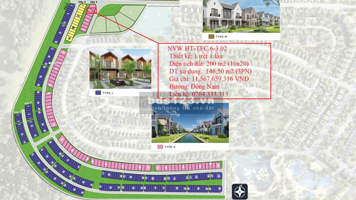 thanh toán 30% sở hữu biệt thự tại nova hồ tràm, 200m2 giá 11,5 tỷ. lh:0764333313