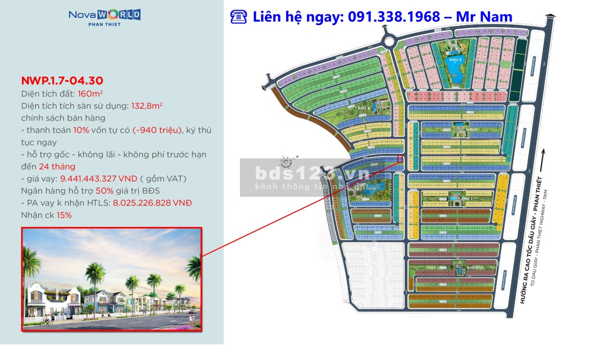 Căn áp góc sót cực hót Florida 1 – Chỉ 8 tỷ tại Siêu thành phố biển Novaworld Phan Thiết.