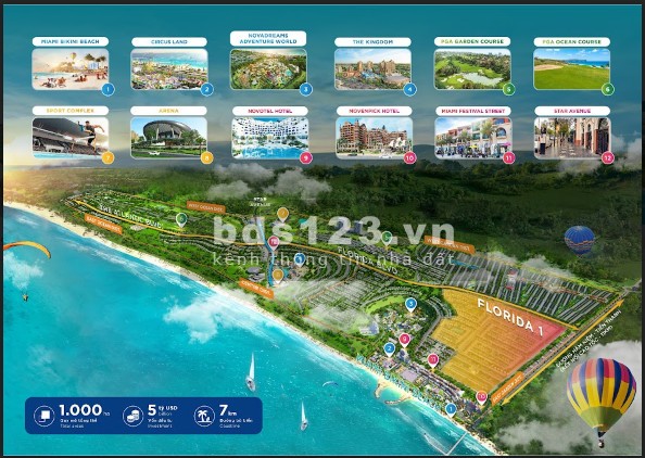 Căn áp góc sót cực hót Florida 1 – Chỉ 8 tỷ tại Siêu thành phố biển Novaworld Phan Thiết.