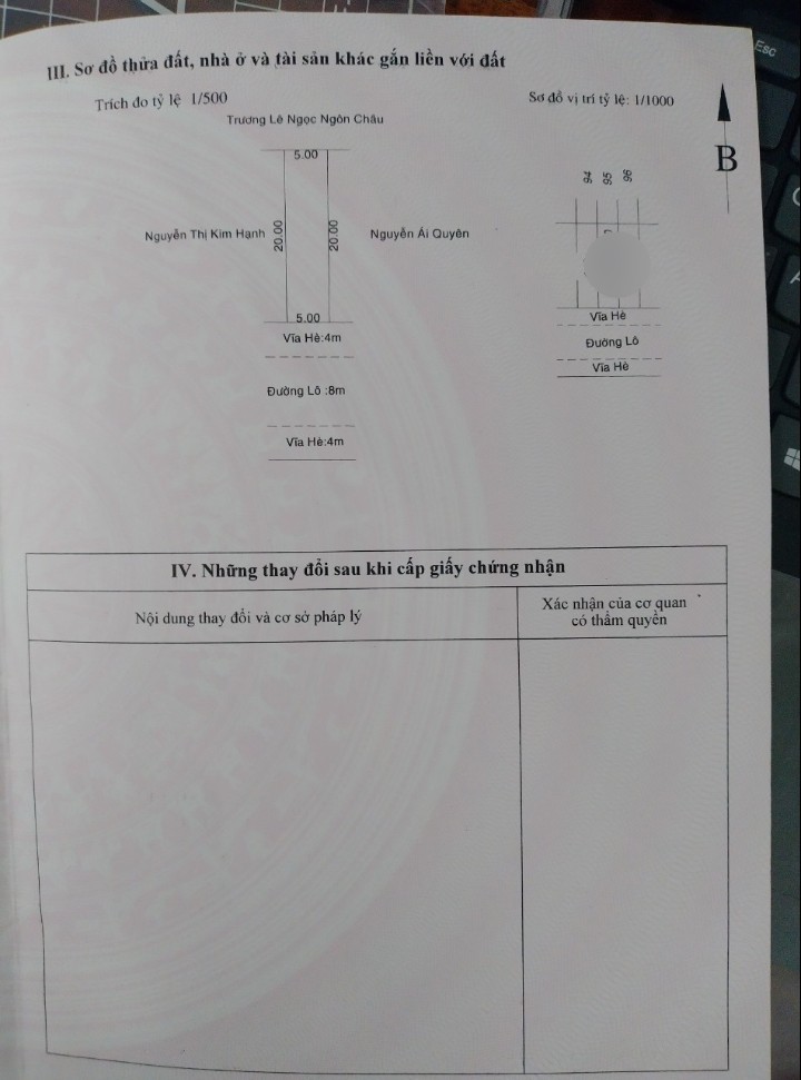 Chính chủ cần bán đất khu dân cư Việt Sinh thành phố Thuận An, Bình Dương, giá tốt