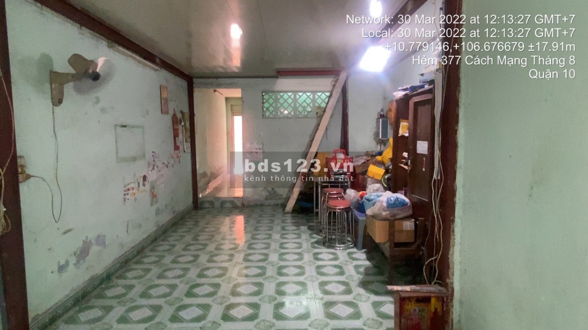 Bán nhà 377/48 Quận 10 hướng Đông Nam 2 mặt tiền hẻm hướng ra Cách Mạng Tháng 8
