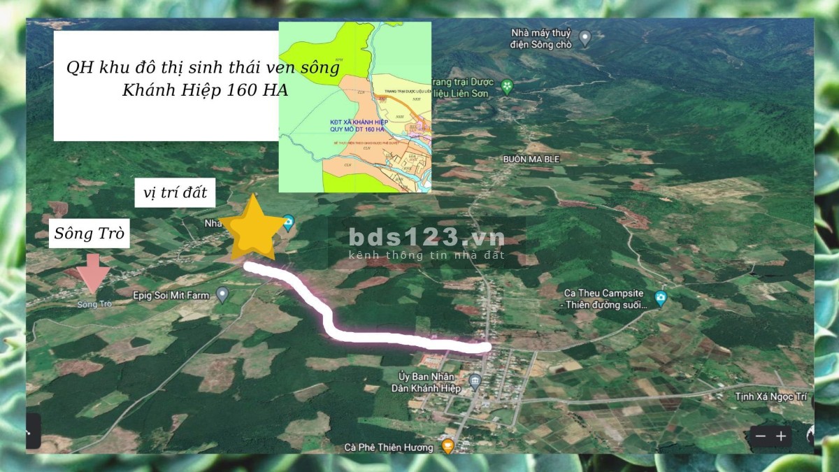 Chính chủ cần bán đất sào Khánh Hiệp view Sông Chò giá đầu tư, lh 0969025664