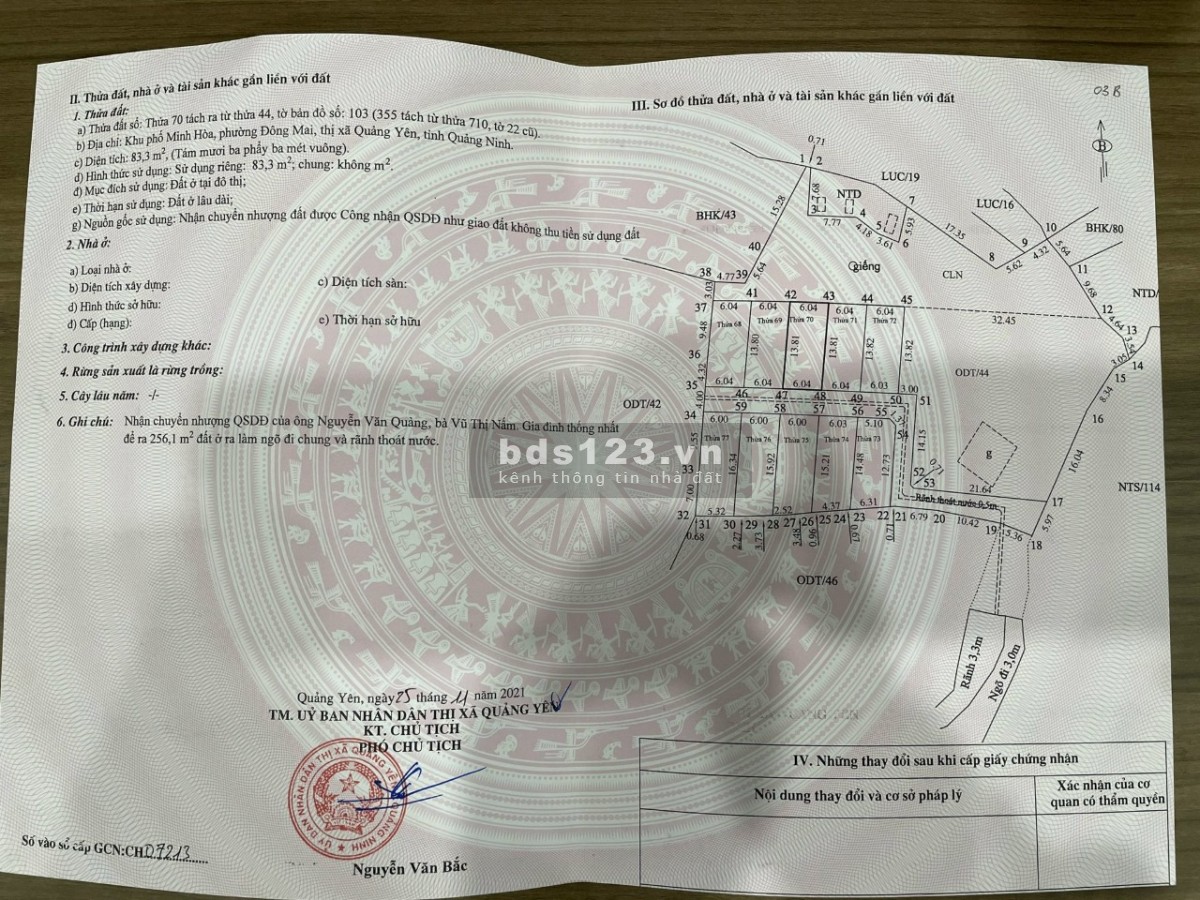 Chính chủ cần bán ô đất gần khu công nghiệp Đông Mai, giá đầu tư