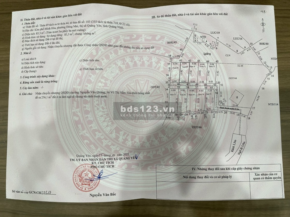 Chính chủ cần bán ô đất gần khu công nghiệp Đông Mai, giá đầu tư