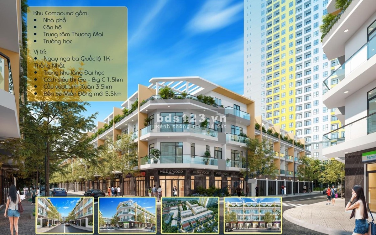 Nhà phố Bcons Plaza ngay đại lộ thống nhất nói bến xe miền đông gần khu công nghệ cao