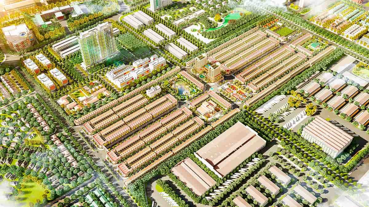 Nhà phố thương mại khu công nghiệp Bàu bàng thanh toán 40% đến khi nhận sổ