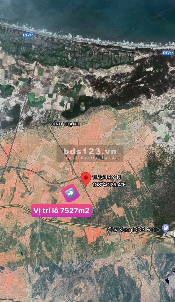 Mua đất tặng nhà view biển 107m mặt tiền đường nhựa, cạnh khu du lịch chùa cổ Thạch