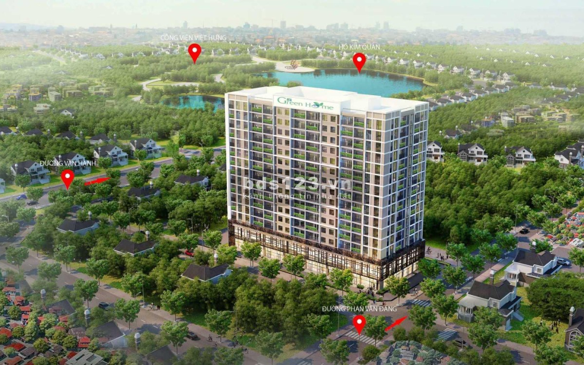 Bán quỹ căn 2PN tầng 3,4,5,15 cuối cùng tại dự án Phương Đông Green Home