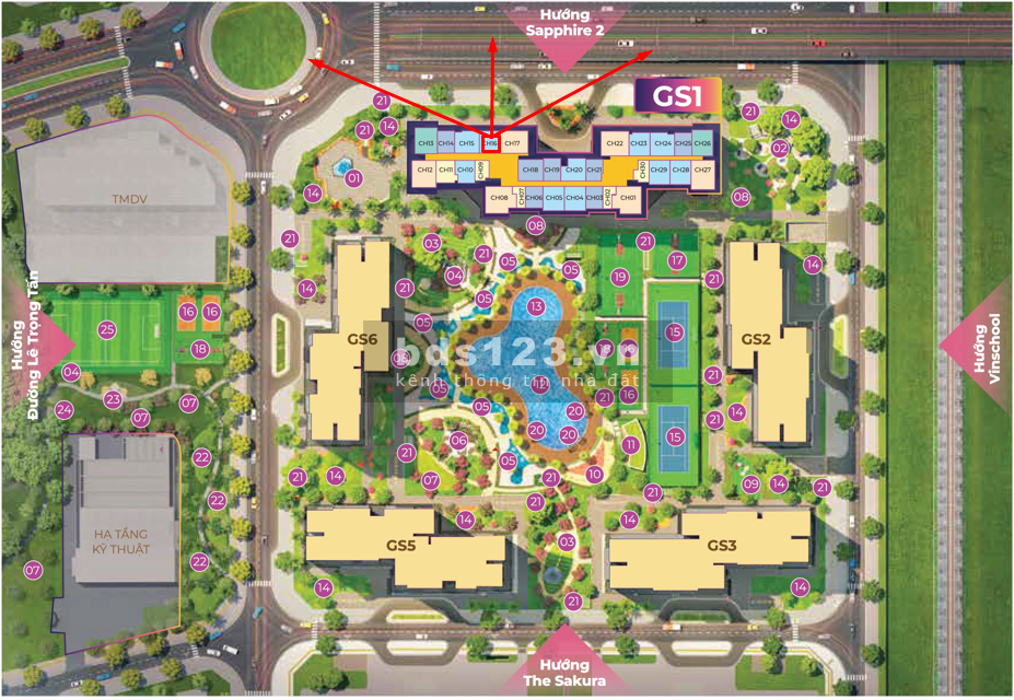Siêu phẩm 2N 2WC 59m2 hướng Đông Bắc cực mát, rẻ nhất Vinhomes Smart City giá nhỉnh 2,1 tỷ