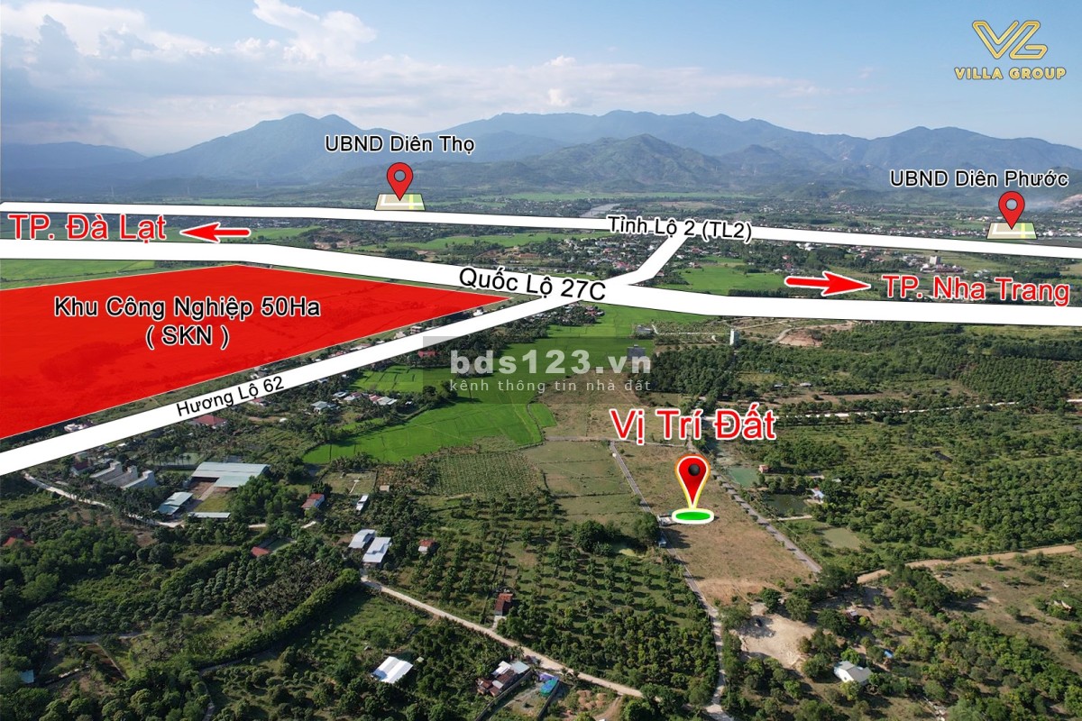Đất Nền Gần KCN Đang Được Săn Đón - Diên Khánh pháp lý chính chủ