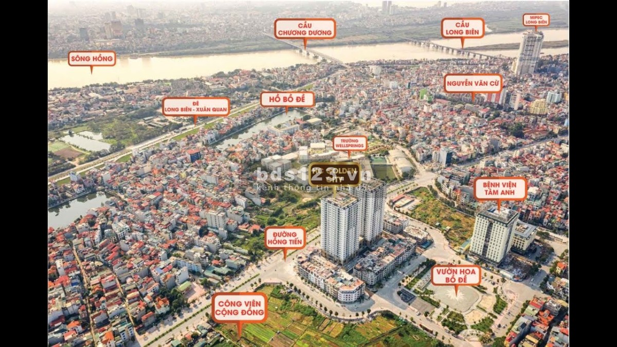 Căn hộ cao cấp HC Golden City view Sông Hồng chỉ từ 3.5 tỷ. Quà tặng lên đến 100tr+ Ck4% + 2 nămPDV