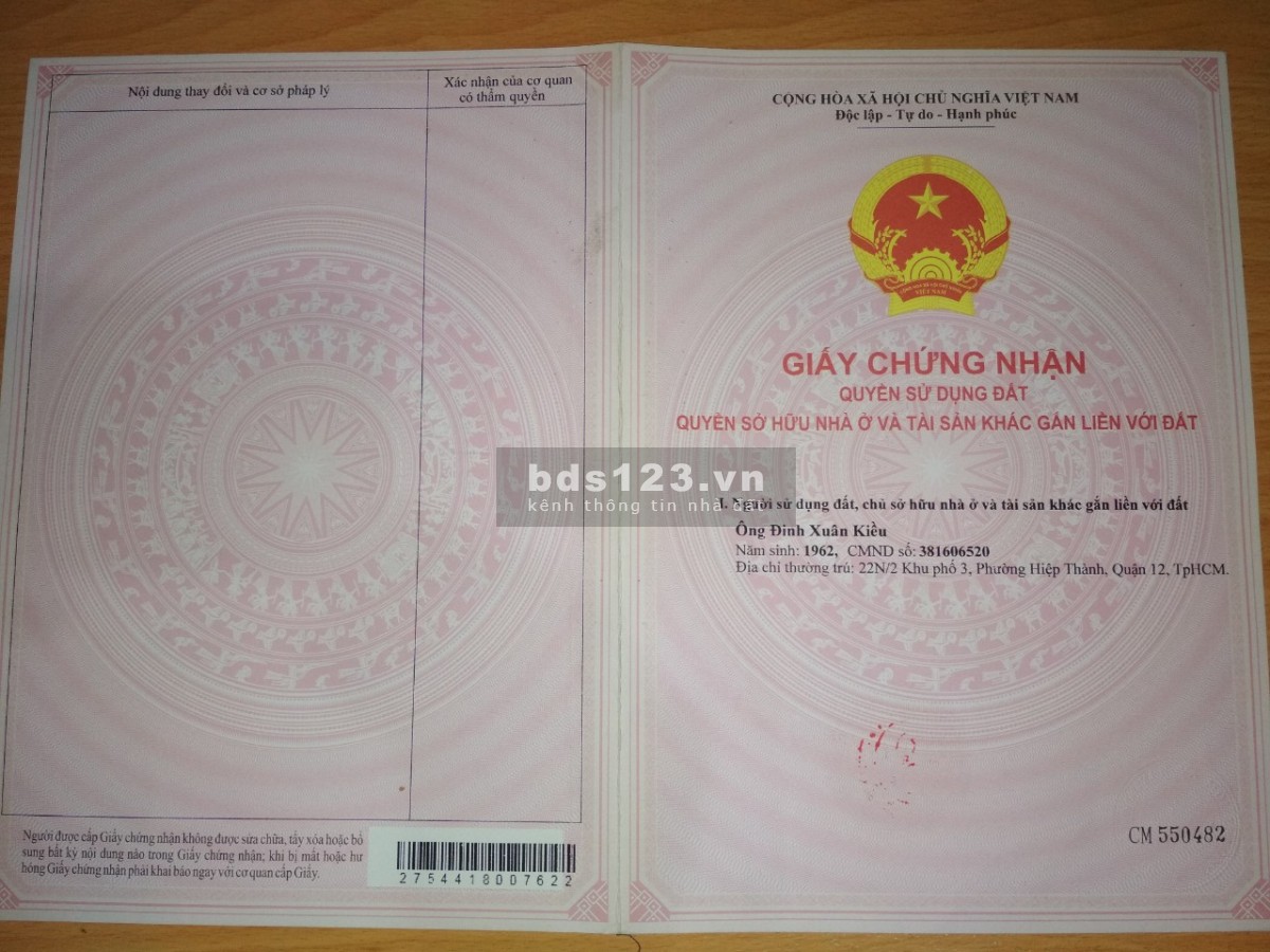 Bán đất nền Full thổ cư 5x25 đường số 237 Hòa Phú Củ Chi, cách đường Bến Than 500m