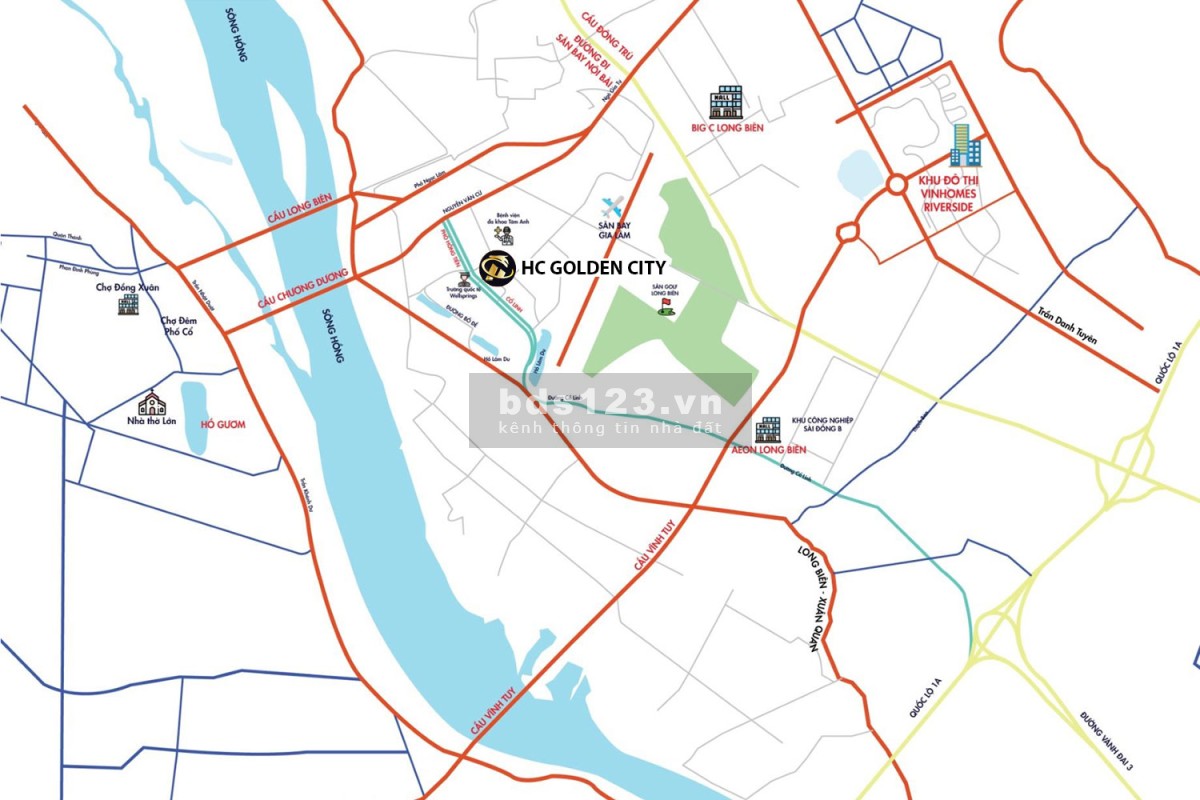 Căn hộ cao cấp HC Golden City view Sông Hồng chỉ từ 3.5 tỷ. Quà tặng lên đến 100tr+ Ck4% + 2 nămPDV
