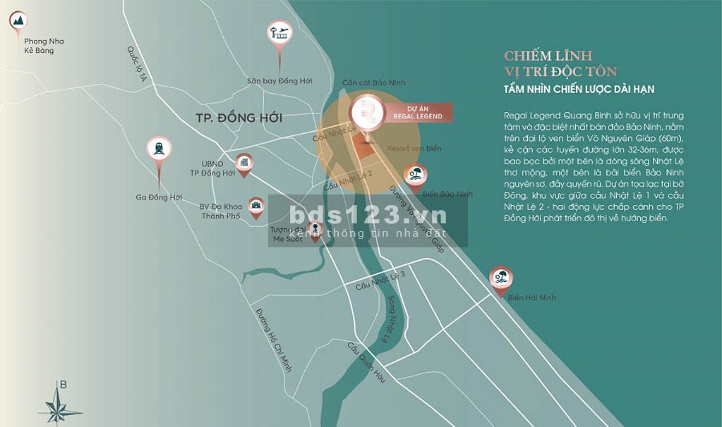 Bán nhà phố thương mại shophouse Ven Biển Bảo Ninh, Quảng Bình giá đầu tư