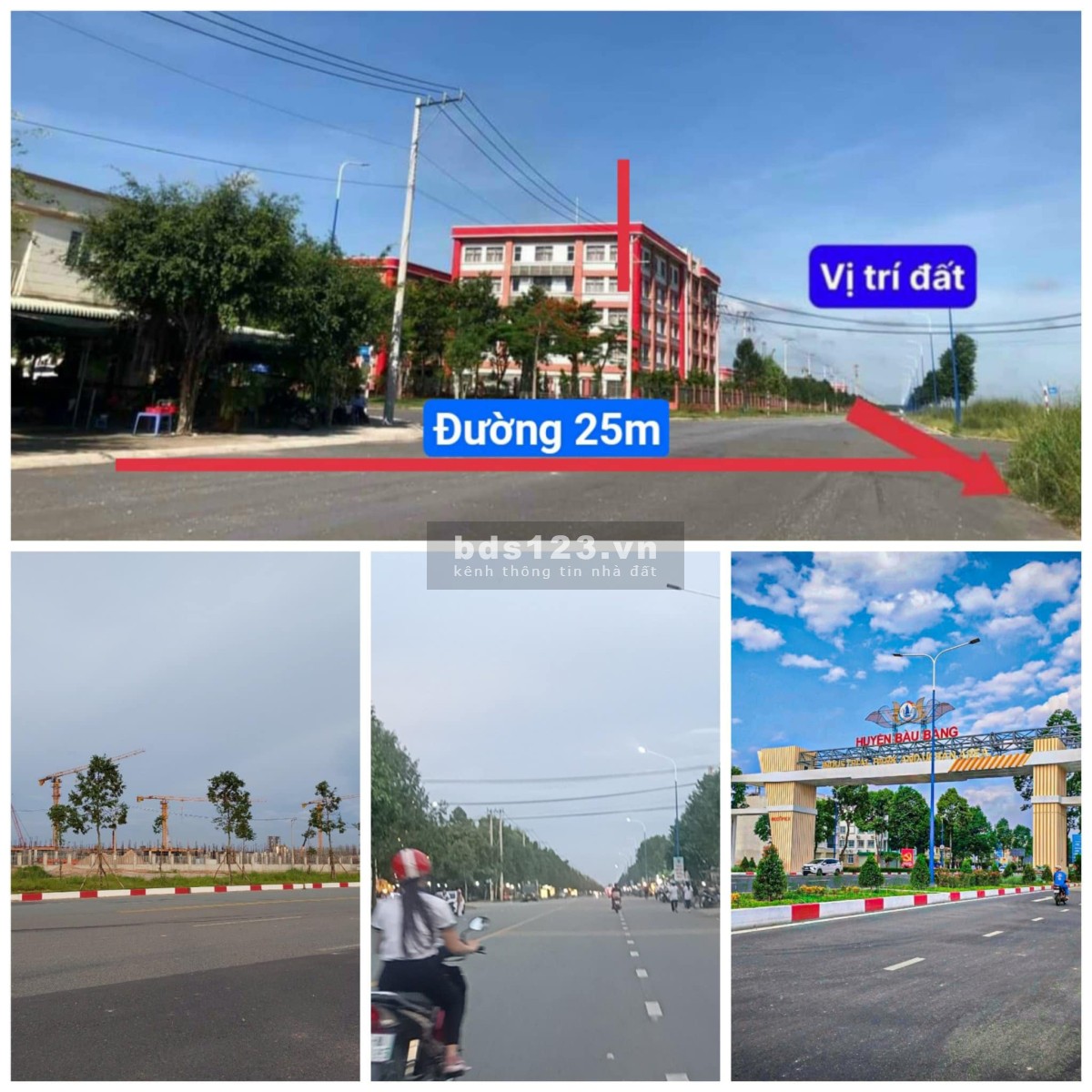Đất tái định cư khu Công nghiệp Bàu Bàng Bình Dương sổ từng nền, giá tốt
