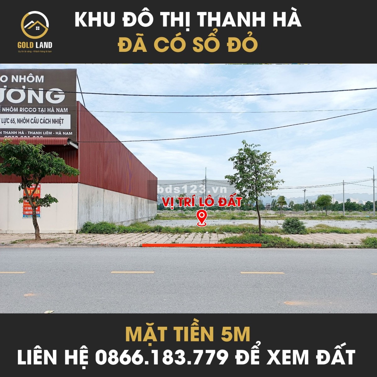 Bán lô đất đẹp trục chính kinh doanh khu đô thị Thanh Hà đã có sổ đỏ