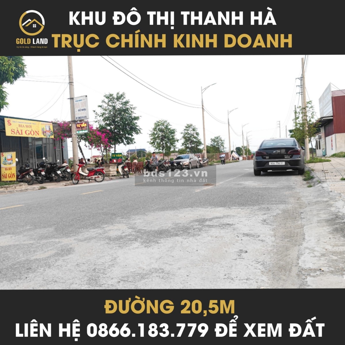 Bán lô đất đẹp trục chính kinh doanh khu đô thị Thanh Hà đã có sổ đỏ