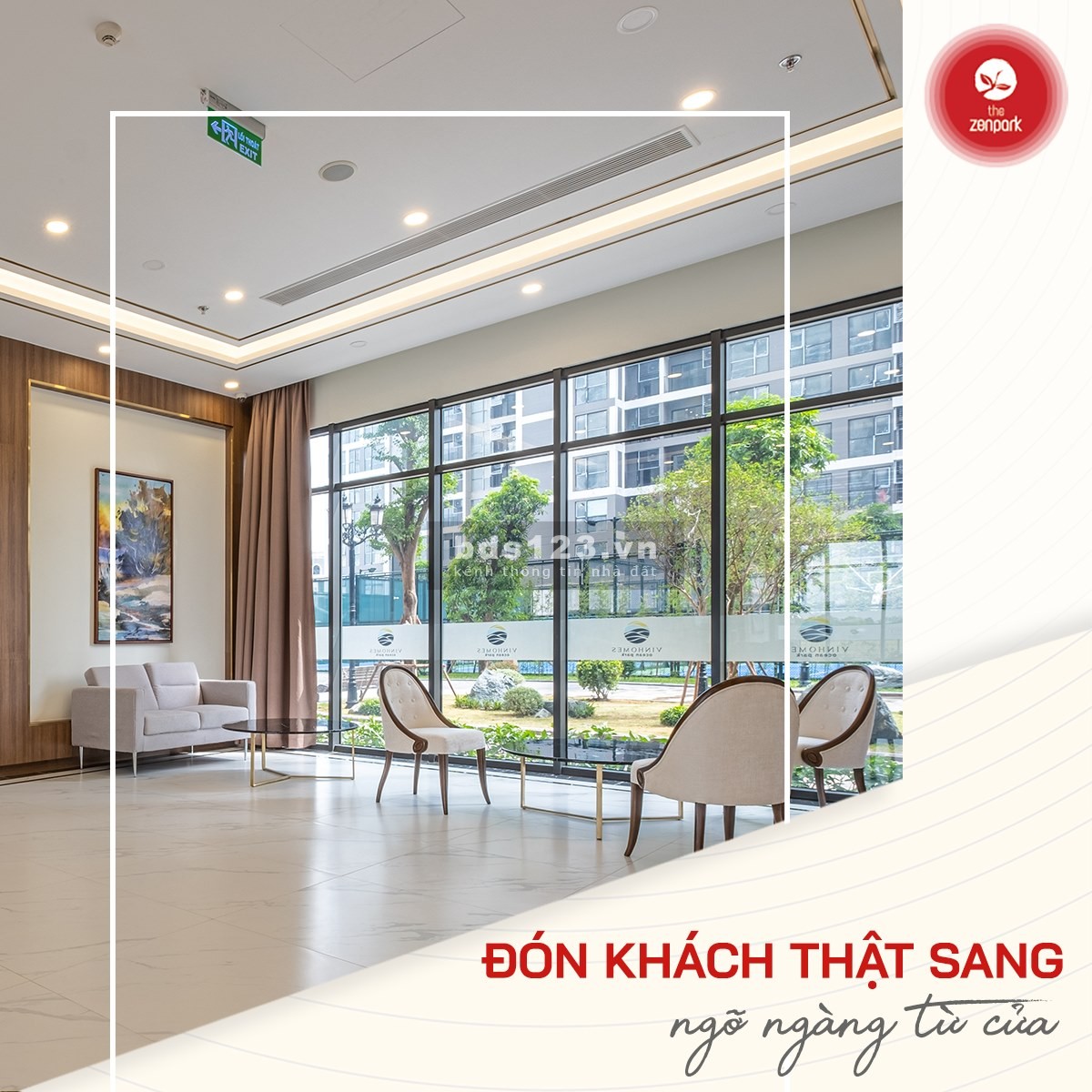 Nhận nhà ngay chỉ với 1.700 triệu có CH 1PN 46m2 tại Zenpark VOP view quảng trường