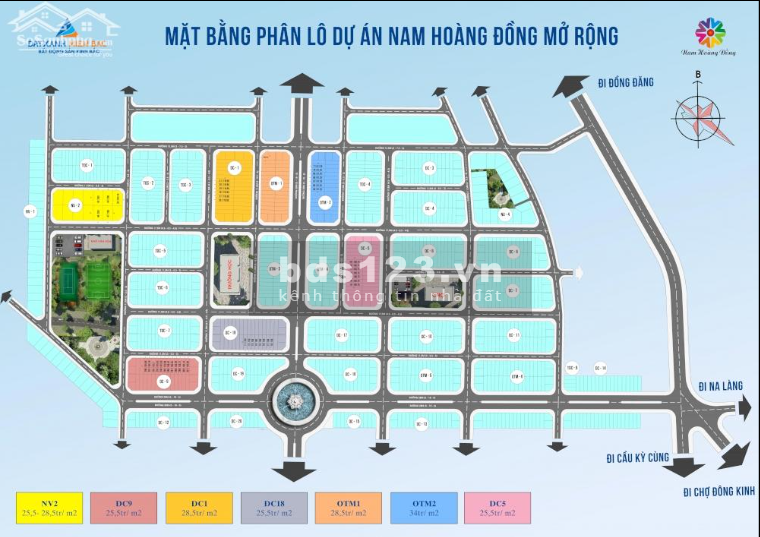 Bán đất nền dự án Nam Hoàng Đồng I tại Xã Hoàng Đồng giá bán đầu tư sinh lời