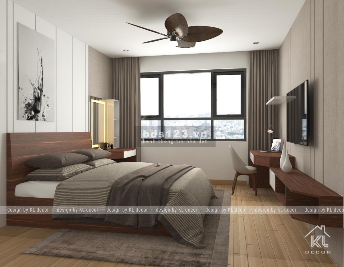Cho thuê nhanh căn hộ Palm Heights 3 phòng ngủ dt 105m2, view nội khu giá 21 triệu/tháng