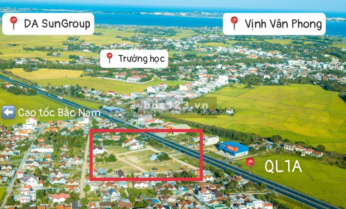 Bán đất nền tái định cư Vạn Long - Kề dự án đô thị Biển Sun Group, khu kinh tế Vân Phong