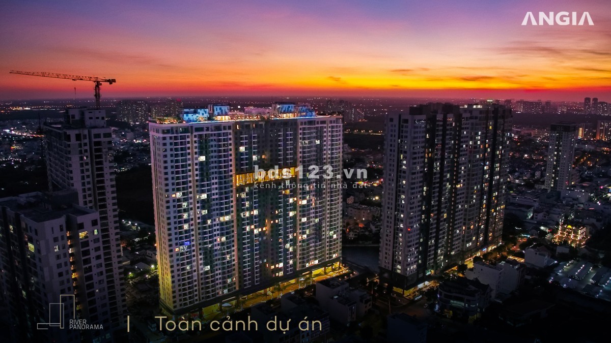 Cập nhật căn hộ RIVER PANORAMA giá cực rẻ chỉ 3,7 tỷ căn 3 pn 2 wc tầng cao view sông