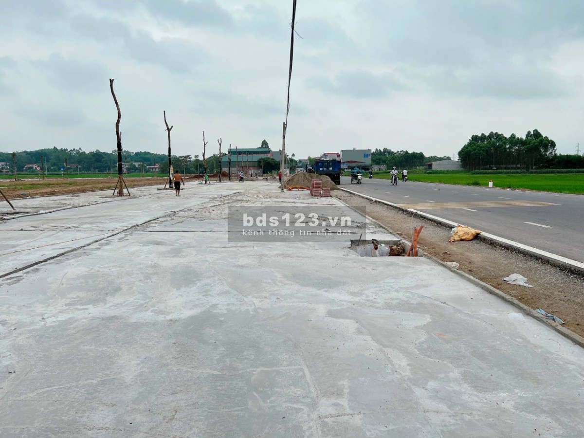 Bán đất thị trấn Nhã Nam Bắc Giang lô góc duy nhất đẹp nhất dự án
