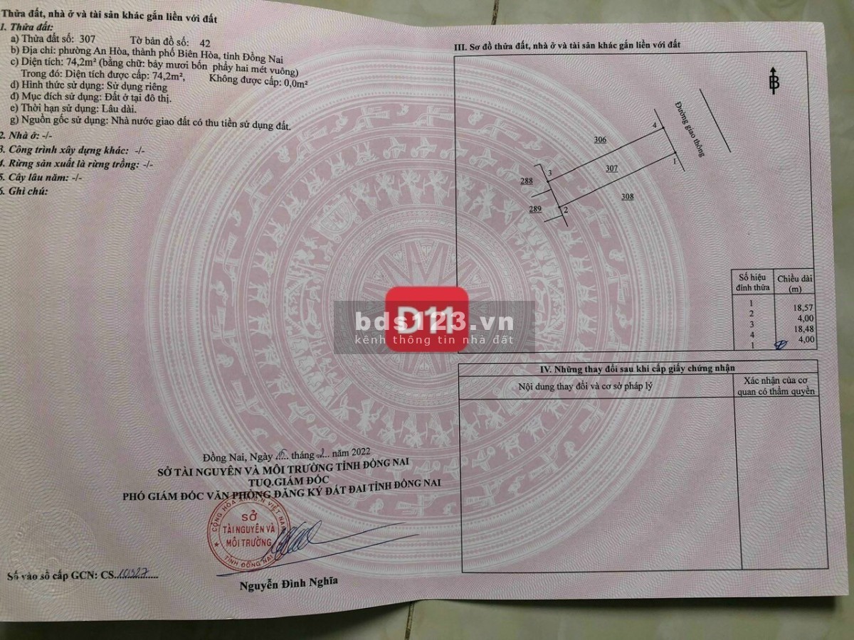 Bán đất đẹp ngay khu du lịch Sơn Tiên, phường An Hoà, Biên Hoà