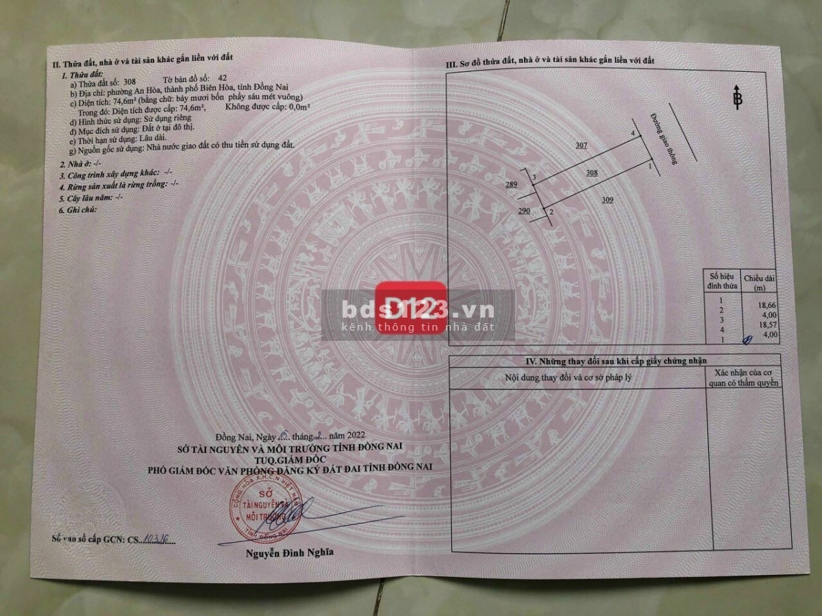 Bán đất đẹp ngay khu du lịch Sơn Tiên, phường An Hoà, Biên Hoà