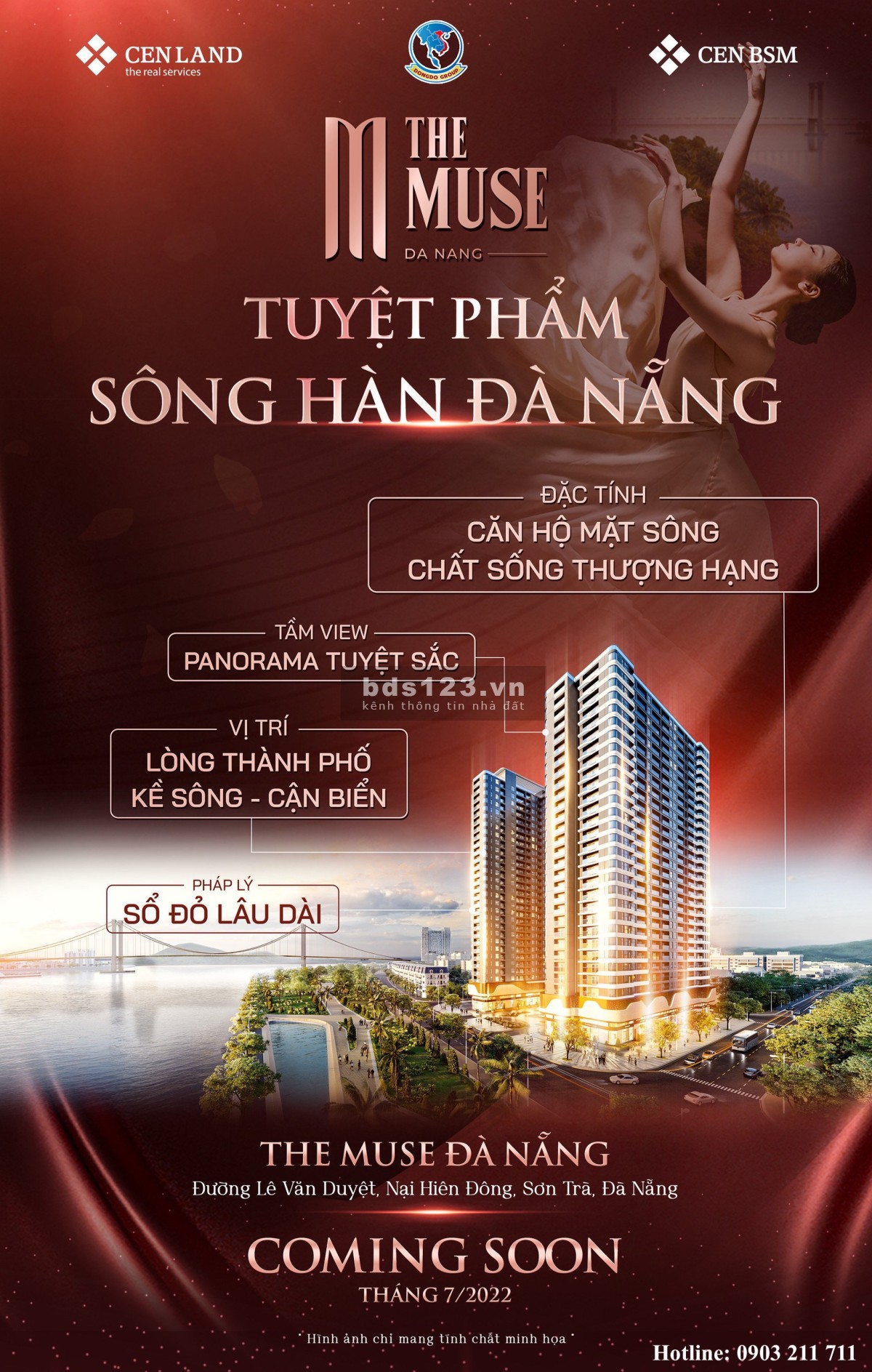 Tháng 7 này một siêu phẩm được hé lộ The Muse view sông Hàn Đà Nẵng lh 0903211711