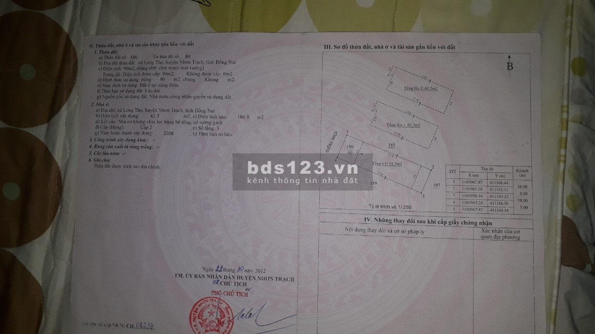 Bán nhà mặt tiền D1 sát góc ngã 4 đường Lê Hồng Phong 1 trệt 2 lầu