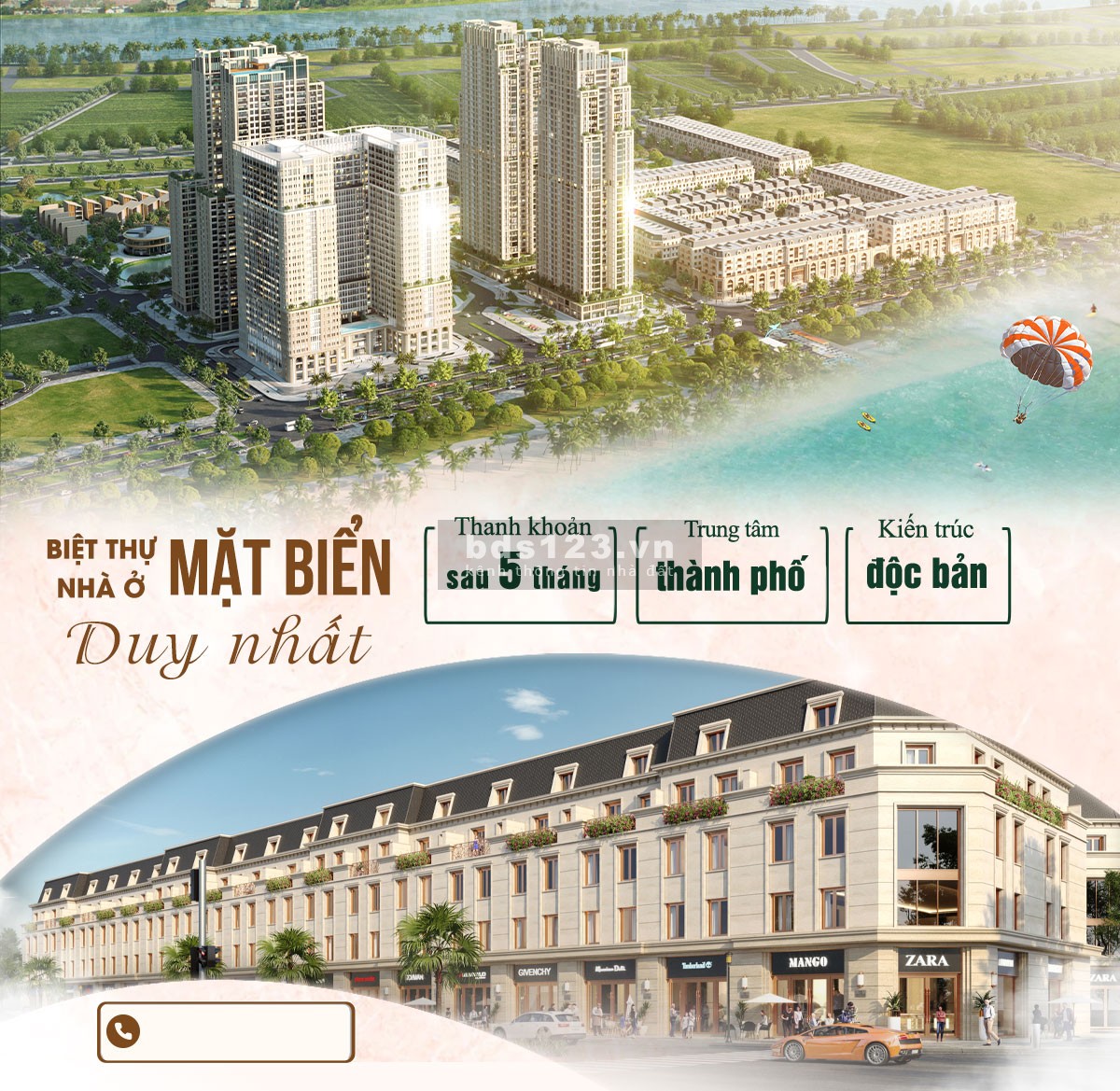 Sở hữu 30 căn Boutique Hotels mặt biển Bảo Ninh cuối Cũng lợi nhuận tối thiếu 5 tỷ/năm