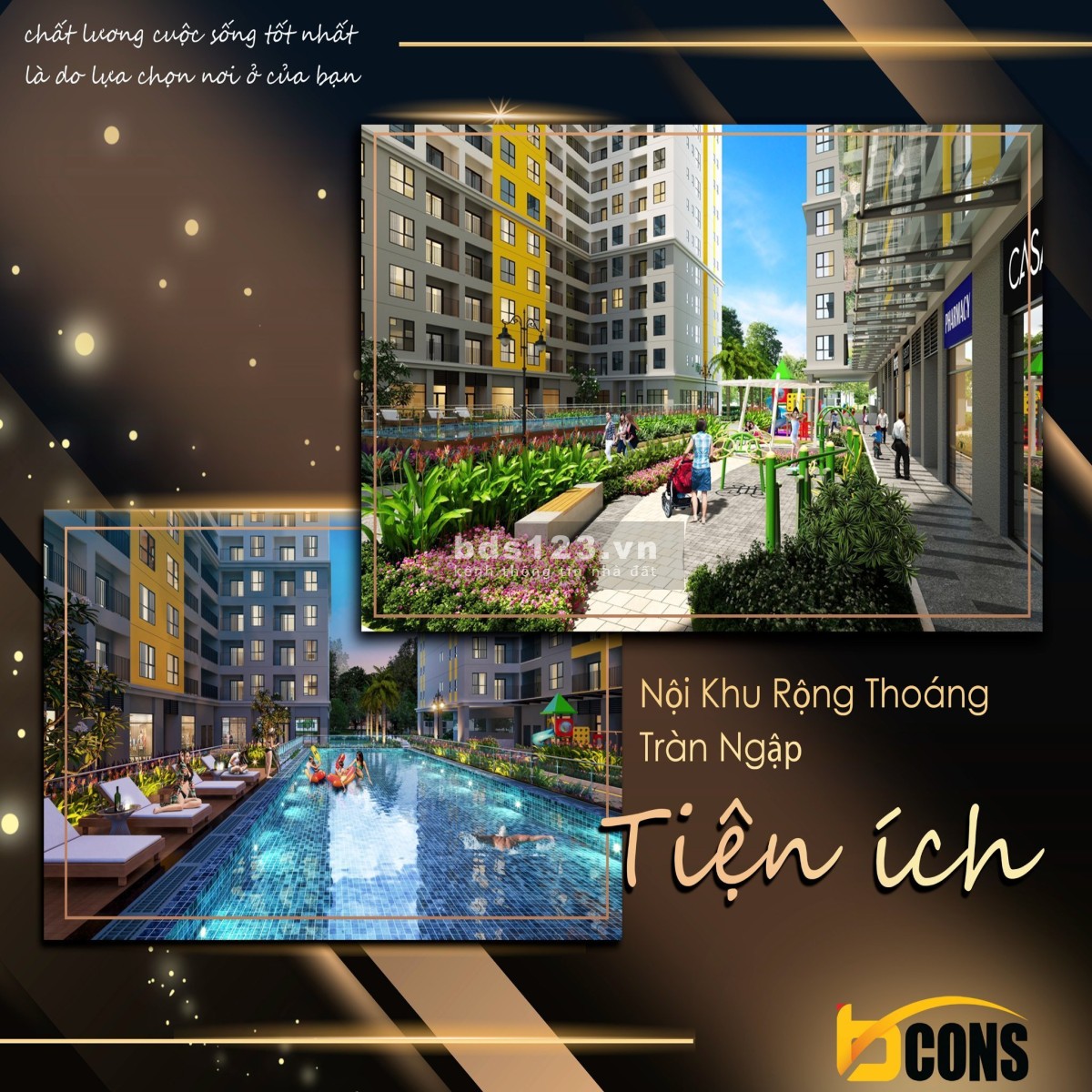 Bán căn hộ giá rẻ Bcons Polygon Bình Dương sổ hồng lâu dài bàn giao ngay