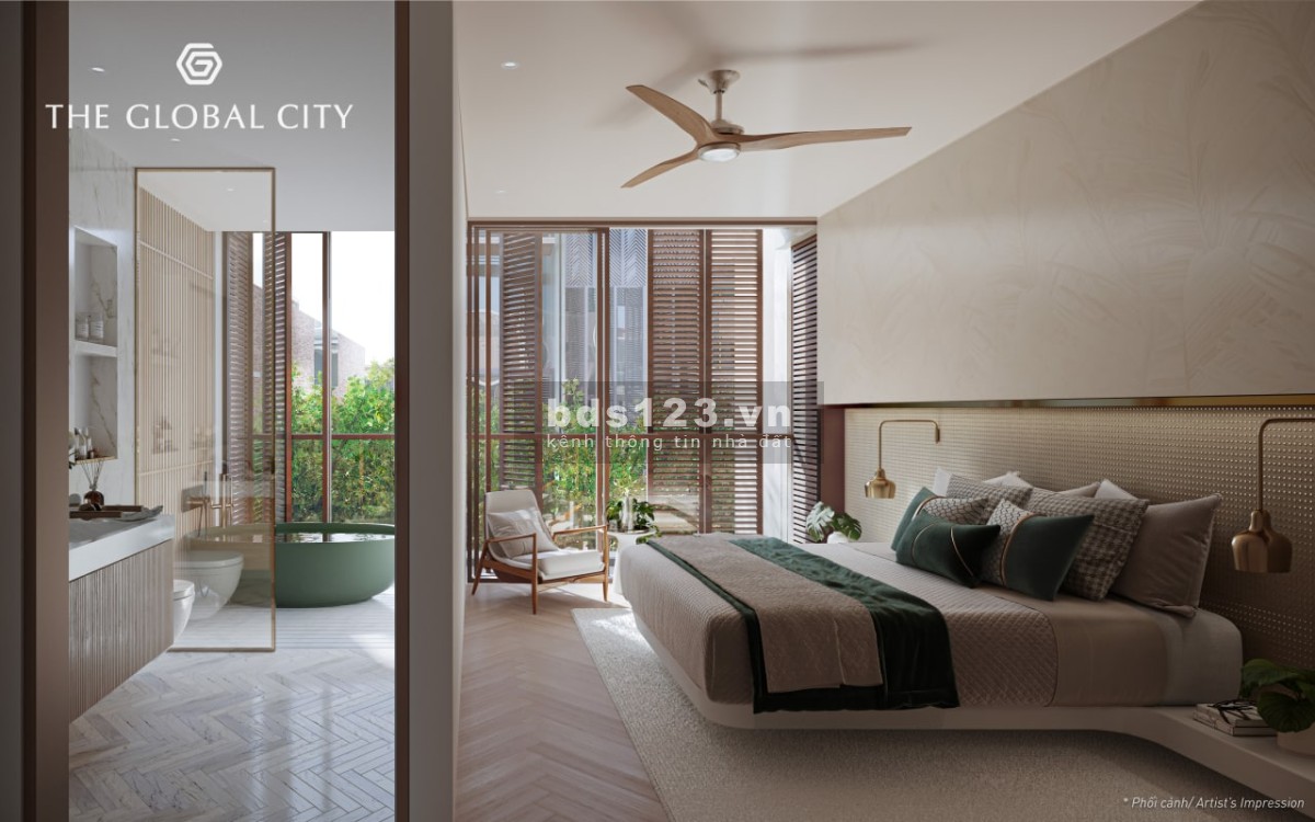 Bán căn hộ view kênh đào tình yêu The Global City căn góc tầng cao